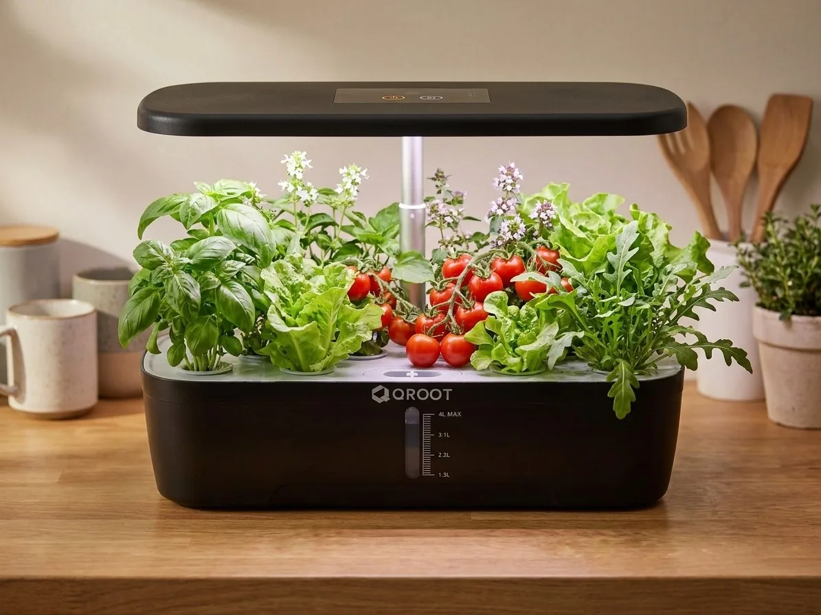QROOT Plus on a modern kitchen countertop
