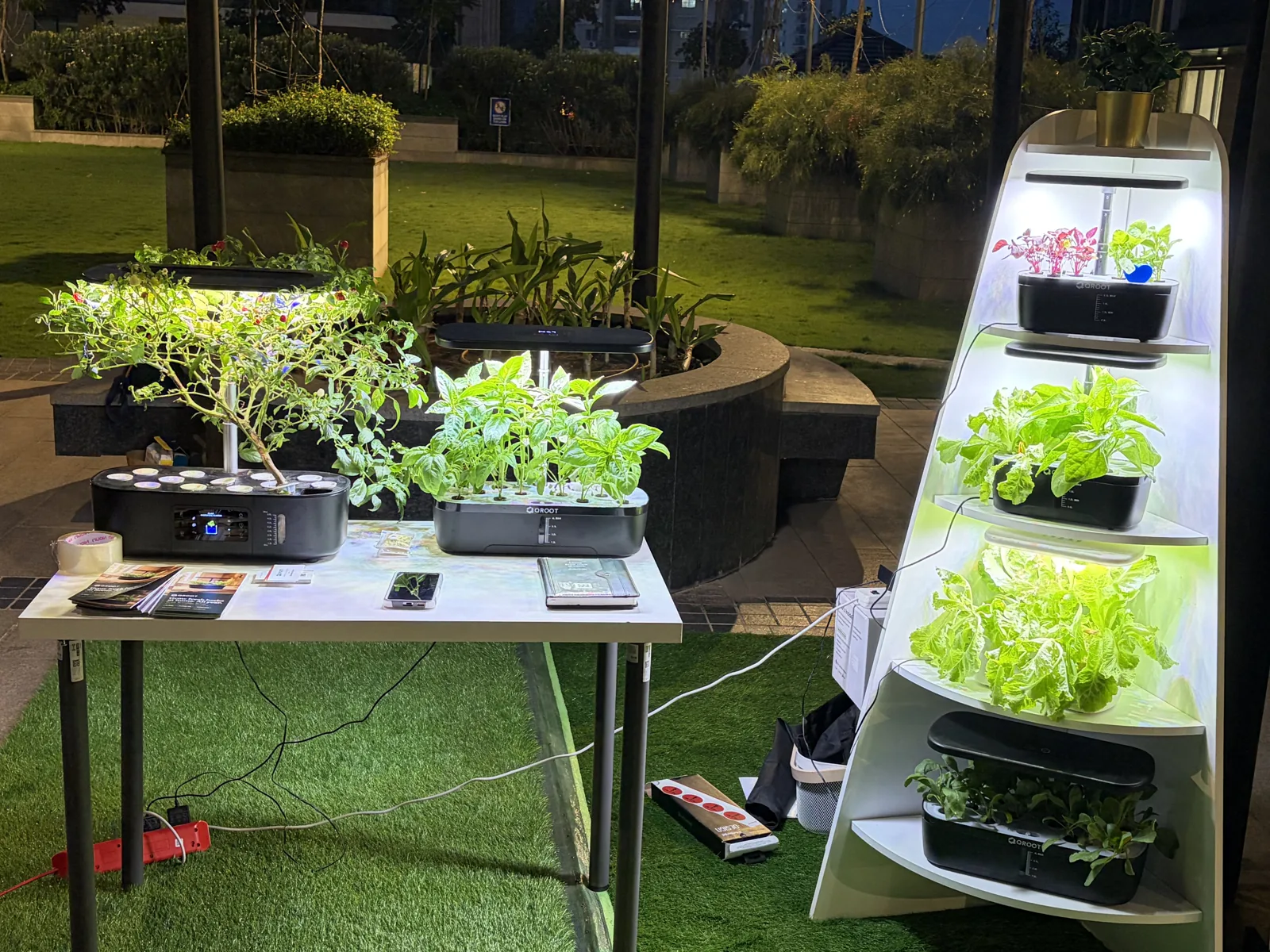 QROOT display at Aparna Luxor Park